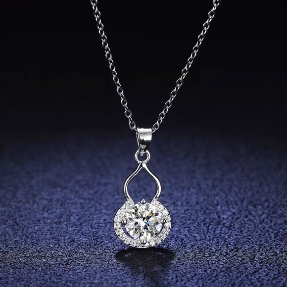 Jewelry - Certified 1ct. t.w. Diamond Pear Shape Necklace